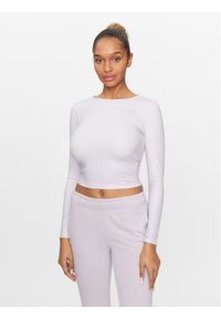 4f - 4F Koszulka techniczna 4FAW23TLONF166 Fioletowy Slim Fit. Kolor: fioletowy. Materiał: syntetyk