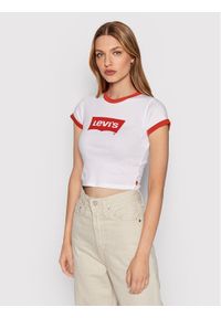 Levi's® T-Shirt Graphic Ringer A3523-0004 Biały Regular Fit. Kolor: biały. Materiał: bawełna