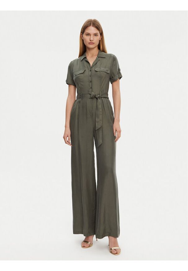 Guess Kombinezon W5GD97 WH6E0 Khaki Regular Fit. Kolor: brązowy. Materiał: wiskoza