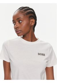 BOSS - Boss T-Shirt Elogobadge 50517925 Écru Slim Fit. Materiał: bawełna #5