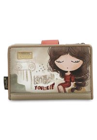 Beżowy Damski Elegancki Portfel Anekke. Kolor: beżowy #1