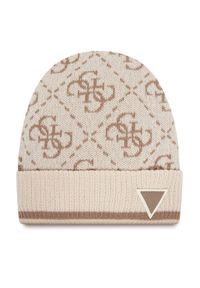 Guess Czapka V5BZ07 Z4230 Beżowy. Kolor: beżowy. Materiał: poliester, materiał