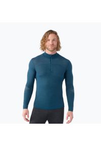 Bluza termoaktywna męska Smartwool Intraknit Thermal Merino Base Layer 1/4 Zip. Kolor: niebieski