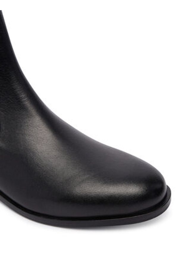 TwinSet - TWINSET Sztyblety Tronchetto 252TCP120 Czarny. Kolor: czarny. Materiał: skóra