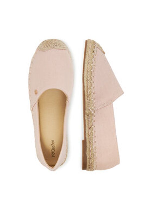 DeeZee Espadryle Q124-1 Różowy. Kolor: różowy. Materiał: materiał