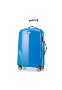 Wittchen - Zestaw walizek z polikarbonu jednokolorowych. Kolor: niebieski. Materiał: guma #4