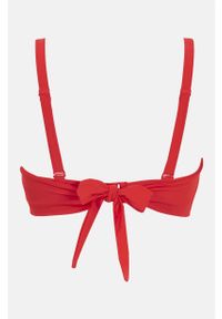 Cellbes - Czerwony biustonosz od bikini. Kolor: czerwony. Wzór: aplikacja #2
