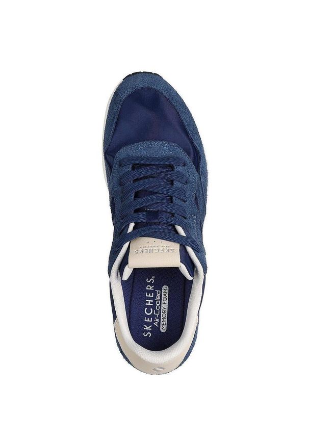 skechers - Adidasy Skechers Uno-vintage Dayz, Mężczyźni. Kolor: niebieski. Materiał: skóra ekologiczna, materiał. Sport: fitness