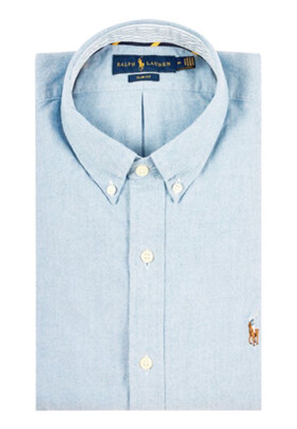 Polo Ralph Lauren Koszula Classics 710767444001 Niebieski Slim Fit. Typ kołnierza: polo. Kolor: niebieski. Materiał: bawełna