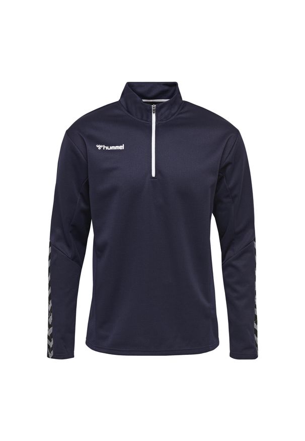 Bluza do piłki ręcznej dla dzieci Hummel demi-zip hml AUTHENTIC. Kolor: niebieski. Materiał: materiał. Sport: piłka ręczna, fitness