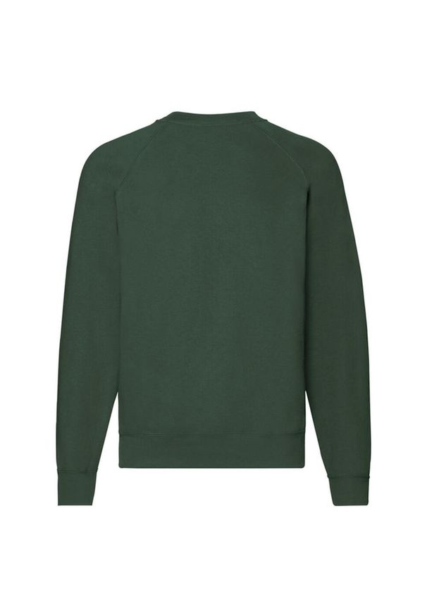FRUIT OF THE LOOM - Klasyczna Bluza Raglanowa Unisex Dla Dorosłych. Kolor: zielony. Długość rękawa: raglanowy rękaw