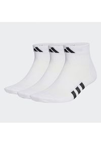 Adidas - adidas Skarpety wysokie unisex Performance Light Mid-Cut Socks 3 Pairs HT3445 Biały. Kolor: biały. Materiał: syntetyk #3