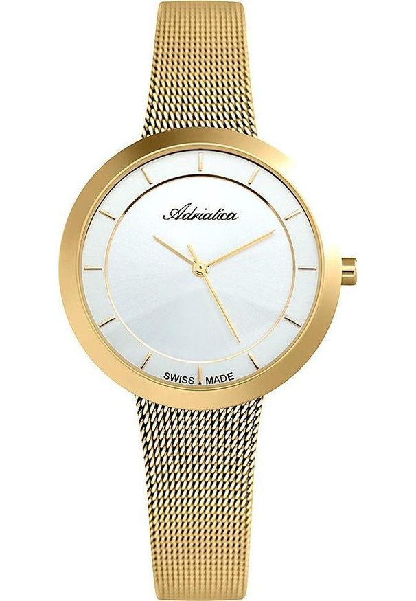 Zegarek Adriatica Zegarek damski Adriatica A3499.1113Q złoty. Kolor: złoty