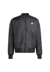 Adidas - Kurtka Brand Love Bomber. Kolor: czarny. Materiał: materiał #2