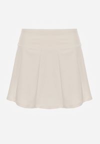 Renee - Białe Tenisowe Spódnico-Spodenki z Elastycznego Materiału Natennia. Okazja: na co dzień. Kolor: biały. Materiał: materiał. Styl: casual, sportowy #6