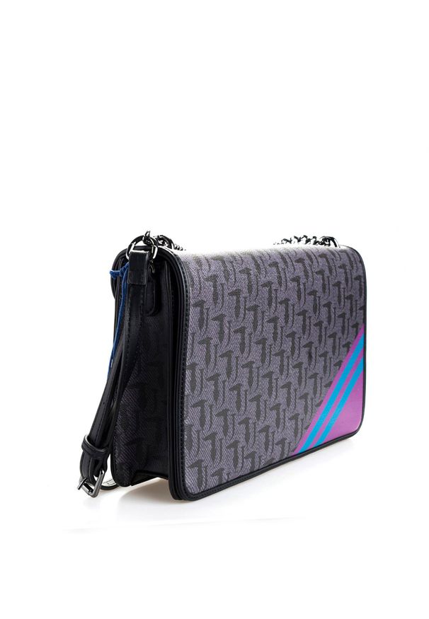 Trussardi Jeans Torebka "Vaniglia" | 75B00480 | Vaniglia Shoulder Bag | Kobieta | Grafitowy. Kolor: szary. Materiał: skórzane. Rodzaj torebki: na ramię