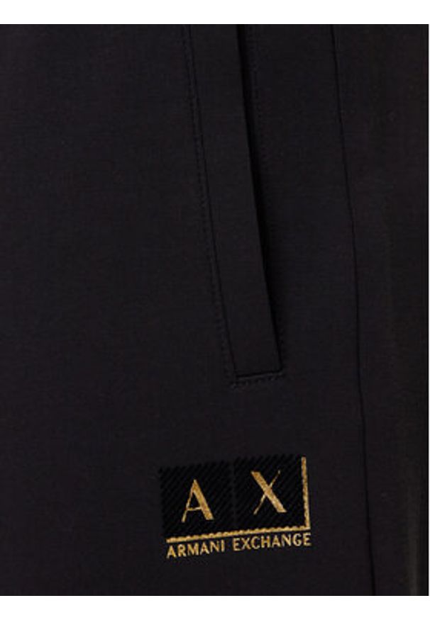 Armani Exchange Spodnie dresowe XM001886 AF10818 MC004 Czarny Slim Fit. Kolor: czarny. Materiał: bawełna