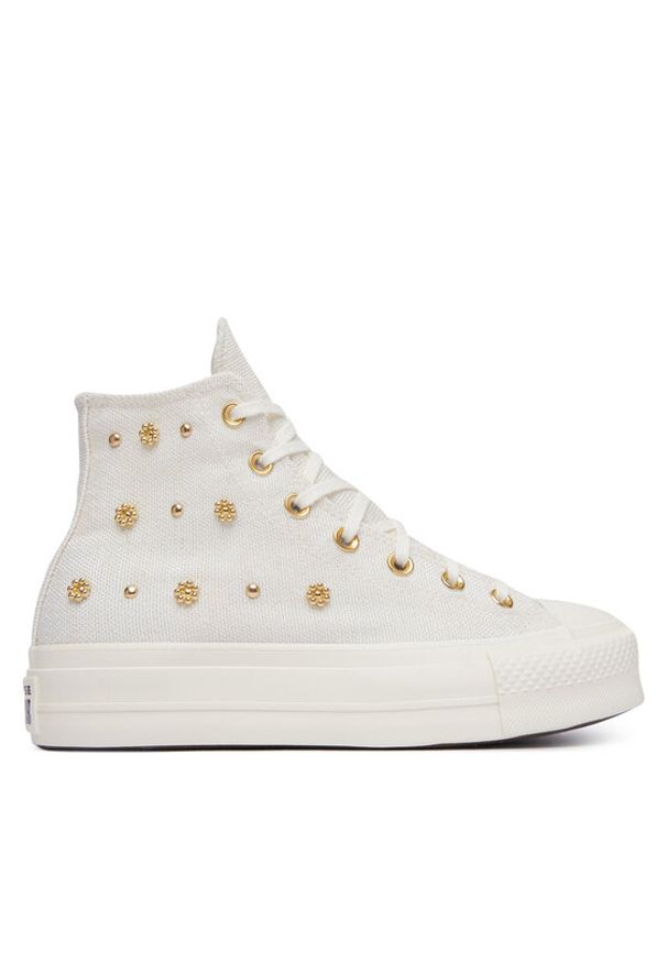 Converse Trampki Chuck Taylor All Star Heathered Glam A16892C Écru. Kolor: kremowy. Materiał: materiał