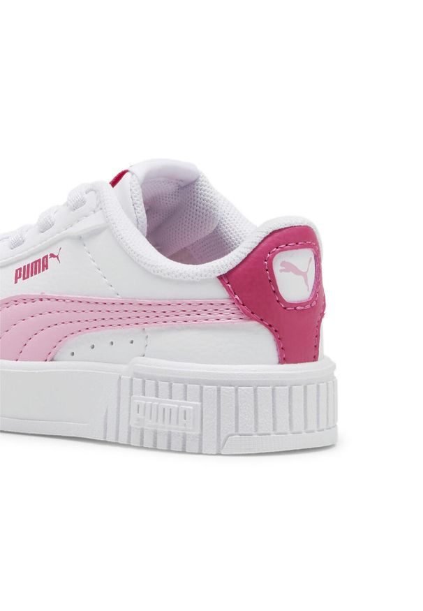 Puma - Niemowlęce sneakersy Carina 2.0 AC PUMA White Mauve Mist Magenta Gleam Pink. Kolor: biały, wielokolorowy, różowy