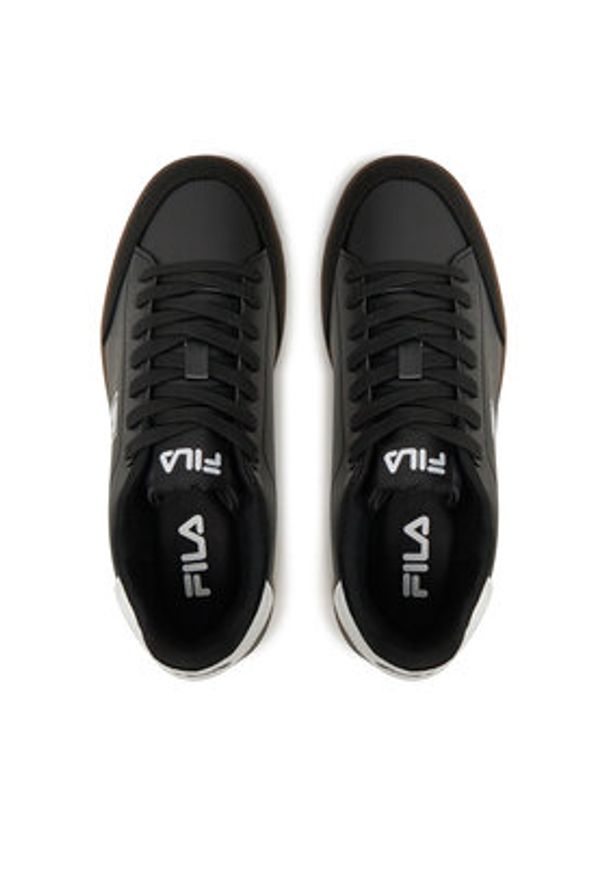 Fila Sneakersy Courtbay Wmn FFW0477.83036 Czarny. Kolor: czarny. Materiał: skóra