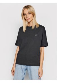 Pepe Jeans T-Shirt Agnes PL581101 Szary Relaxed Fit. Kolor: szary. Materiał: bawełna