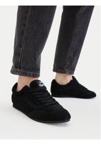 Vans Sneakersy Super Lowpro VN000E89BKA1 Czarny. Kolor: czarny. Materiał: skóra, zamsz #4