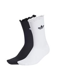 Adidas - Zestaw 2 par wysokich skarpet damskich adidas. Kolor: biały