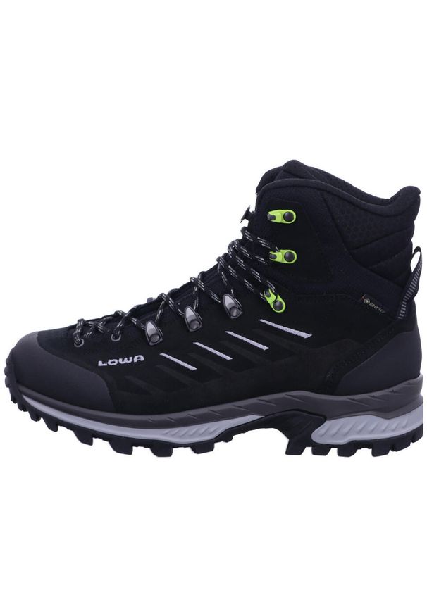 Buty trekkingowe męskie Lowa Randir Mid Gtx. Wysokość cholewki: za kostkę. Kolor: czarny. Materiał: materiał, skóra, syntetyk. Szerokość cholewki: normalna