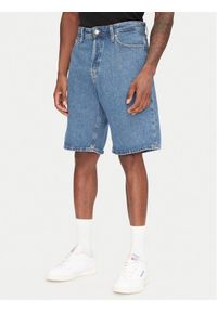 Jack & Jones - Jack&Jones Szorty jeansowe Alex 12269532 Niebieski Baggy Fit. Kolor: niebieski. Materiał: bawełna