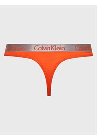 Calvin Klein Underwear Stringi 000QD3539E Pomarańczowy. Kolor: pomarańczowy. Materiał: bawełna #3