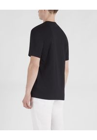 PAUL & SHARK - Czarny bawełniany T-shirt. Kolor: czarny. Materiał: bawełna. Wzór: nadruk. Styl: klasyczny #5