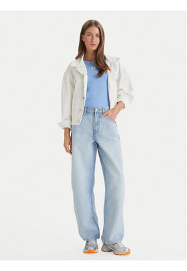 Calvin Klein Jeans Jeansy LV047F684G Niebieski Barrel Fit. Kolor: niebieski