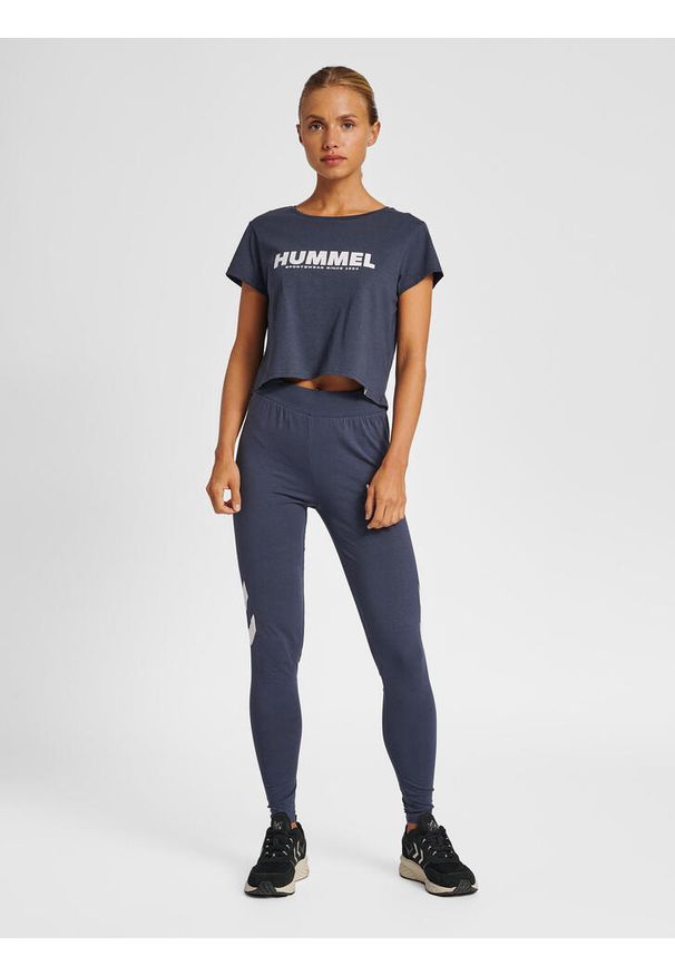 Damskie wysokie legginsy Hummel Legacy. Kolor: zielony, niebieski, wielokolorowy. Sport: fitness