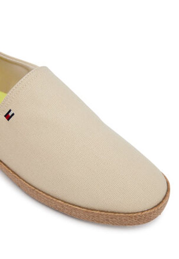 TOMMY HILFIGER - Tommy Hilfiger Espadryle Core Hilfiger Espadrille Textile FM0FM05792 Beżowy. Kolor: beżowy. Materiał: materiał