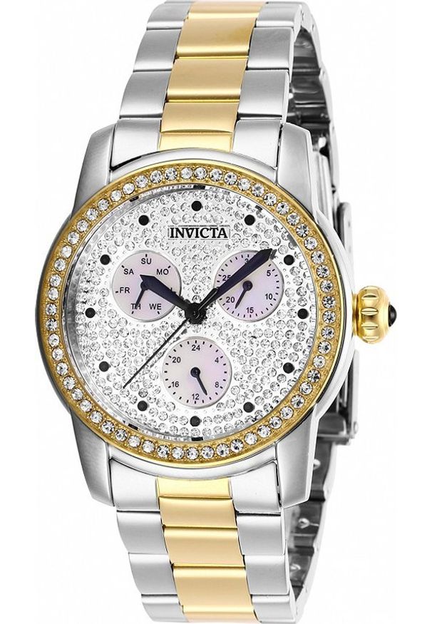 Zegarek Invicta Zegarek damski Invicta 28467 CYRKONIE srebrny. Kolor: srebrny
