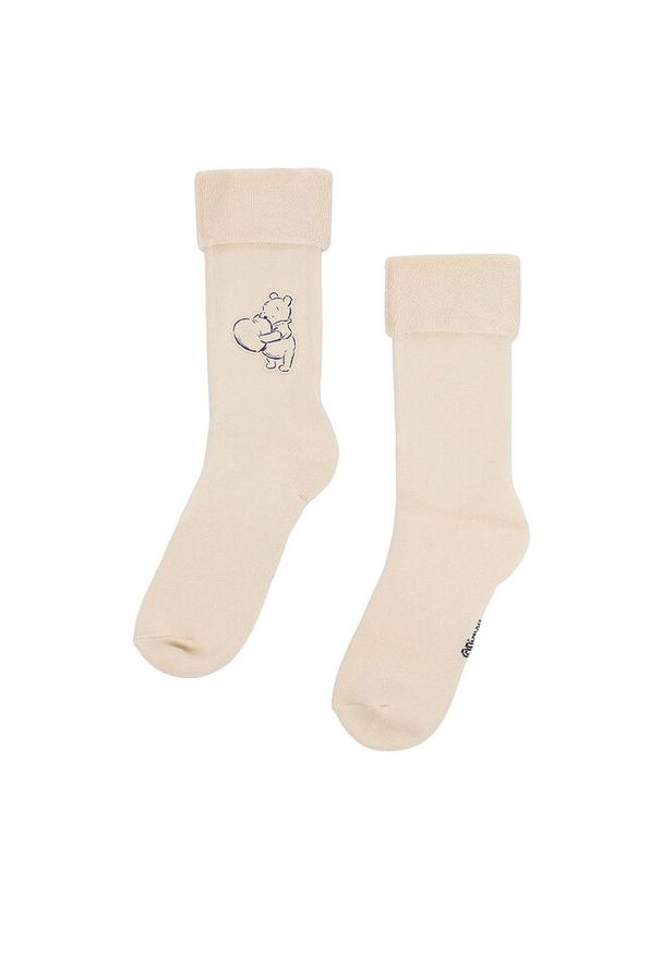 Skarpety długie Winnie The Pooh. Kolor: beżowy