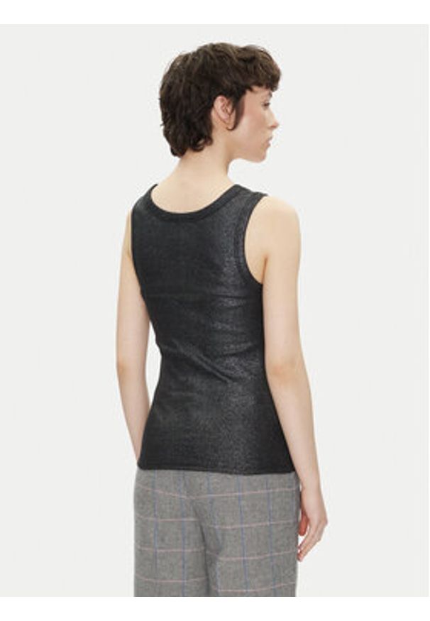 Pepe Jeans Top Lacey PL505993 Czarny Slim Fit. Kolor: czarny. Materiał: bawełna