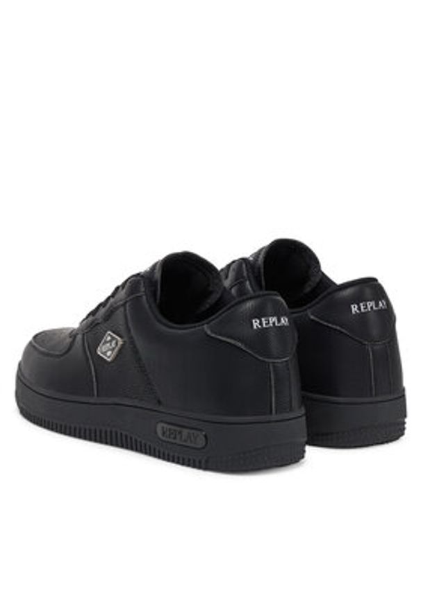 Replay - REPLAY Sneakersy GMZ3G .000.C0059S Czarny. Kolor: czarny. Materiał: skóra