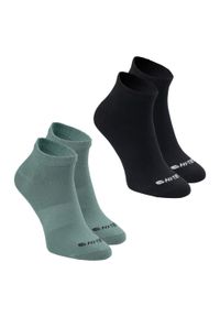 Hi-tec - Męskie Skarpetki Hen Liner (zestaw 2 Sztuk). Kolor: czarny, wielokolorowy, zielony. Sport: turystyka piesza #1