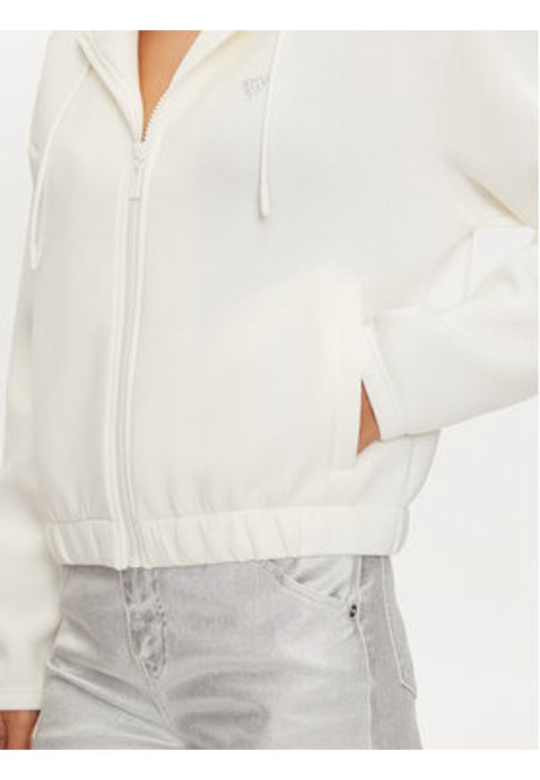 Guess Bluza V4BQ14 K7UW2 Biały Regular Fit. Kolor: biały. Materiał: wiskoza