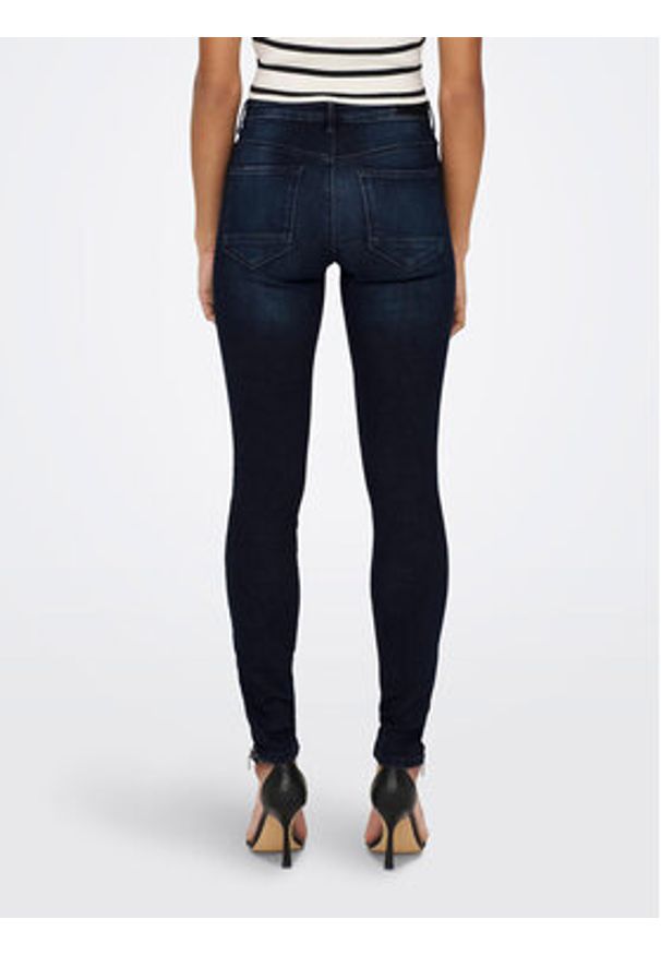 only - ONLY Jeansy 15209349 Granatowy Skinny Fit. Kolor: niebieski