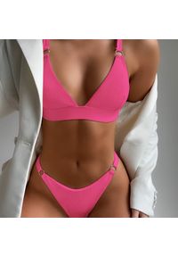 Intica - Strój kąpielowy z kółeczkami i regulowanymi ramiączkami na plażę i basen Shouko. Kolor: czarny. Materiał: tkanina #6