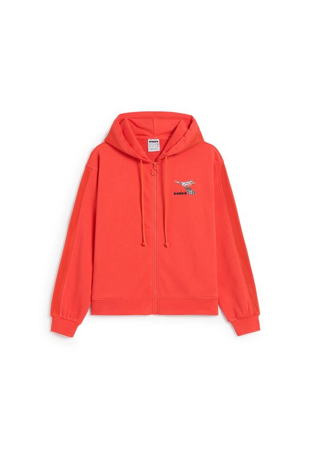 Diadora - Bluza damska DIADORA L. HOODIE FZ FLOSS L. Kolor: pomarańczowy