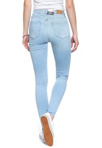 Wrangler - WRANGLER HIGH RISE SKINNY SOFT TIDE W27HUS28A. Stan: podwyższony