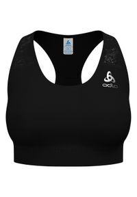 Biustonosz sportowy Odlo Bralette ESSENTIAL PRINT. Kolor: czarny. Wzór: nadruk