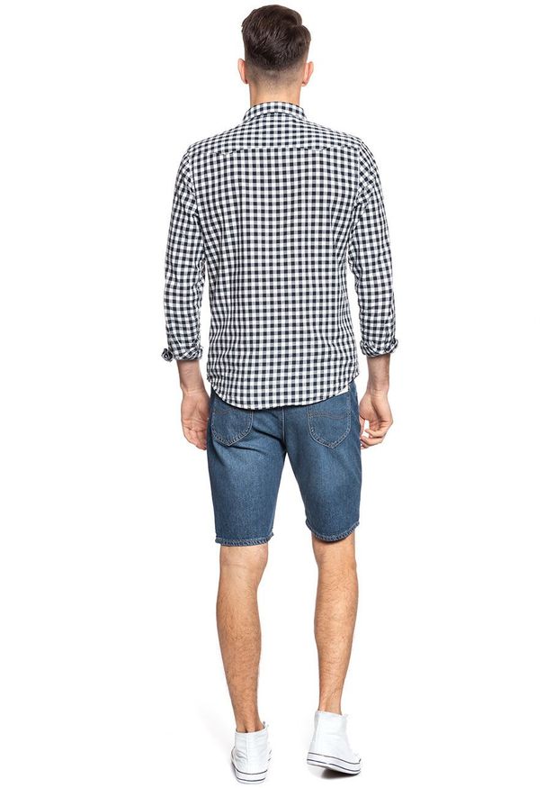 Lee - SPODENKI LEE RIDER SHORT FLICK DARK L73FLJKA 112120537. Materiał: jeans