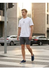 Sinsay - Szorty dresowe z wiązaniem - szary. Kolor: szary. Materiał: dresówka #1