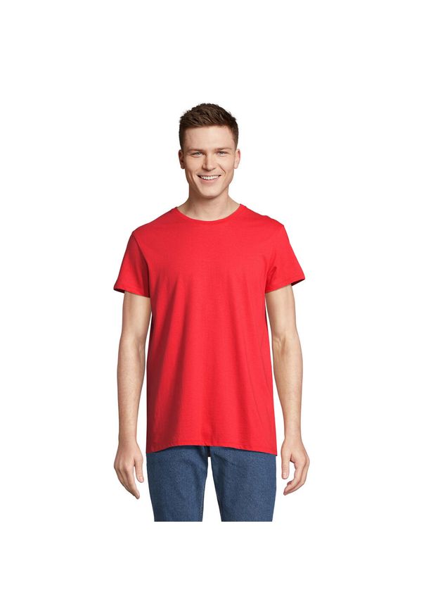 SOL'S - Koszulka Unisex Dla Dorosłych Re Crusader Z Recyklingu. Kolor: czerwony. Sport: turystyka piesza