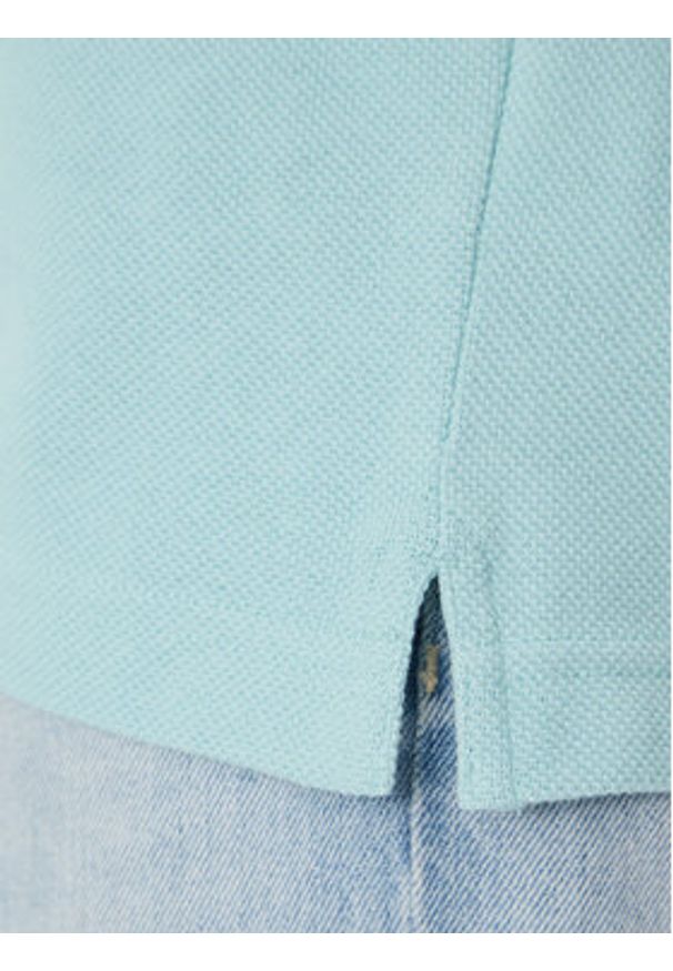 Calvin Klein Jeans Polo J30J327040 Błękitny Regular Fit. Typ kołnierza: polo. Kolor: niebieski. Materiał: bawełna