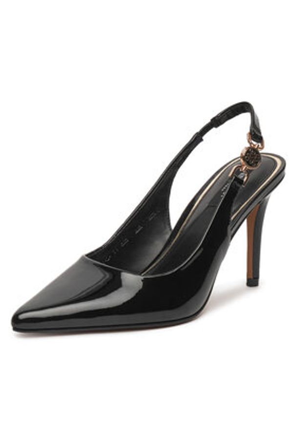 Nine West Szpilki CD23029-2 Czarny. Kolor: czarny. Materiał: syntetyk, materiał. Obcas: na szpilce